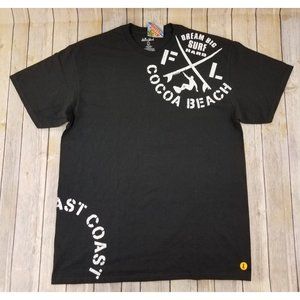 Alvin's Island Cocoa Beach‎ Florida Men’s Graphic Surf T-Shirt L Black NEW B60